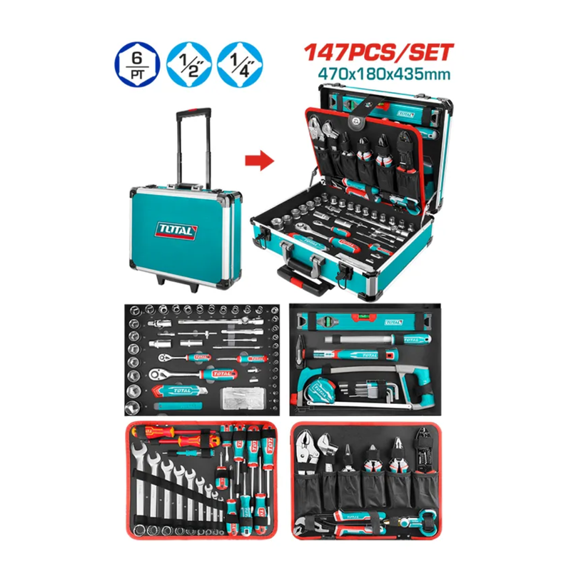 COMBO MULTIHERRAMIENTAS DE 147 PIEZAS