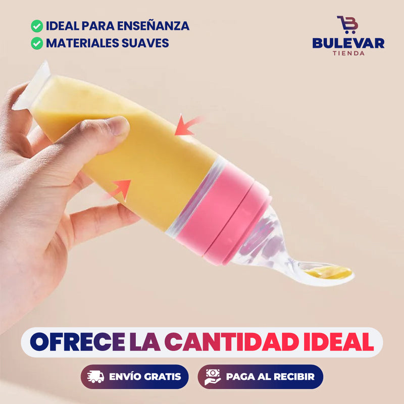 CUCHARA DE SILICONA PARA BEBÉS Y NIÑOS PEQUEÑOS