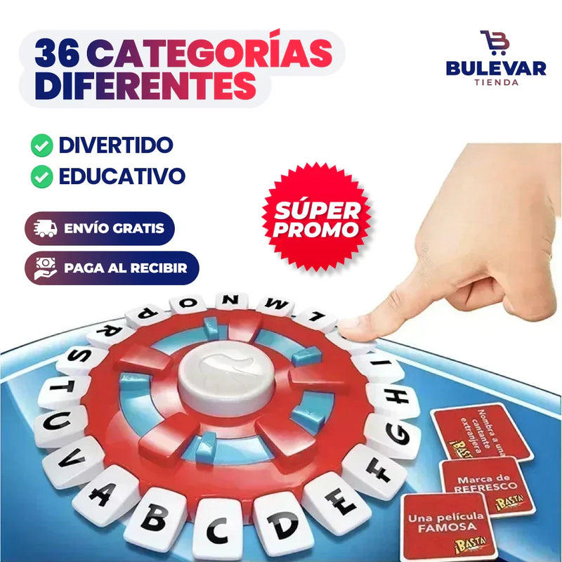 ¡BASTA YA! - JUEGO DE PALABRAS RÁPIDO, EDUCATIVO Y DIVERTIDO.