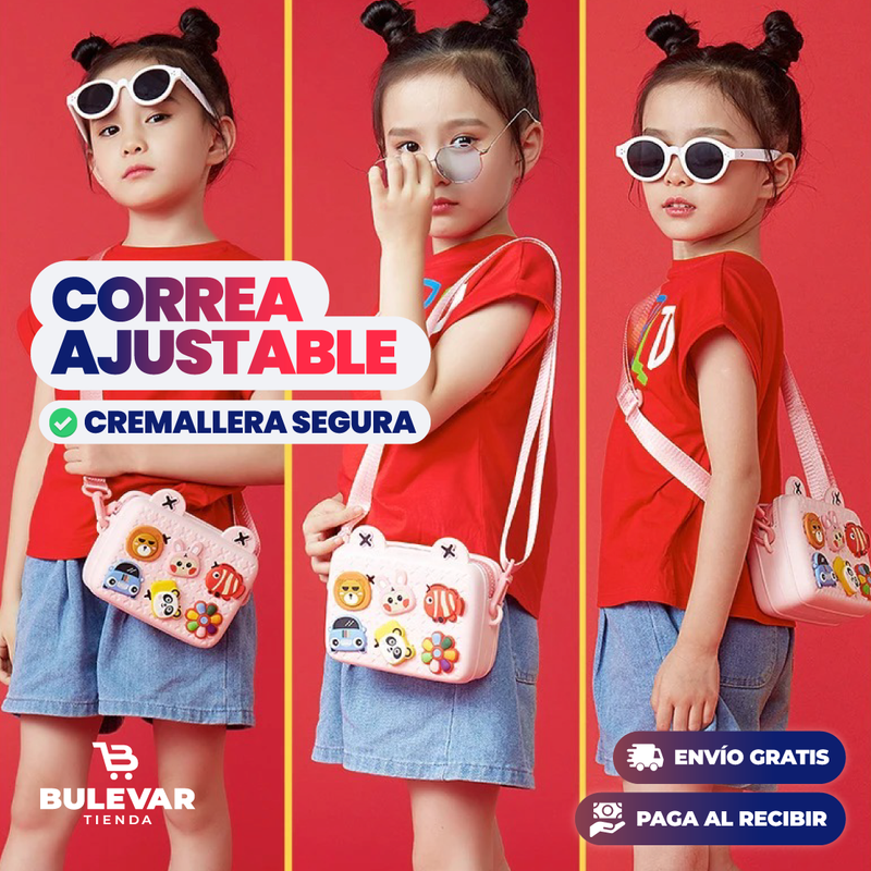 BOLSO DE HOMBRO 3D PARA NIÑAS