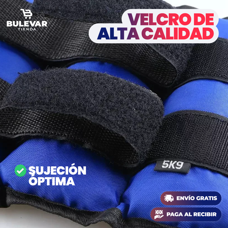 PESAS TOBILLERAS AJUSTABLES 5Kg