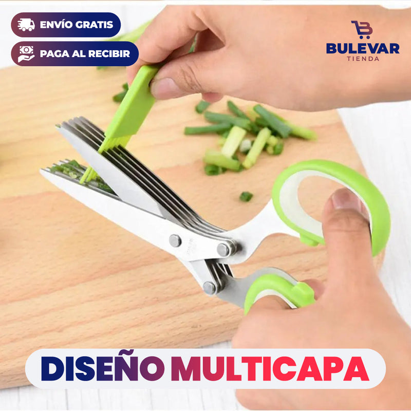 TIJERAS DE 5 CAPAS MULTIFUNCIONAL