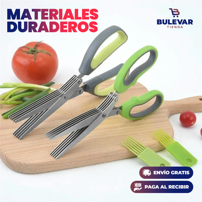 TIJERAS DE 5 CAPAS MULTIFUNCIONAL