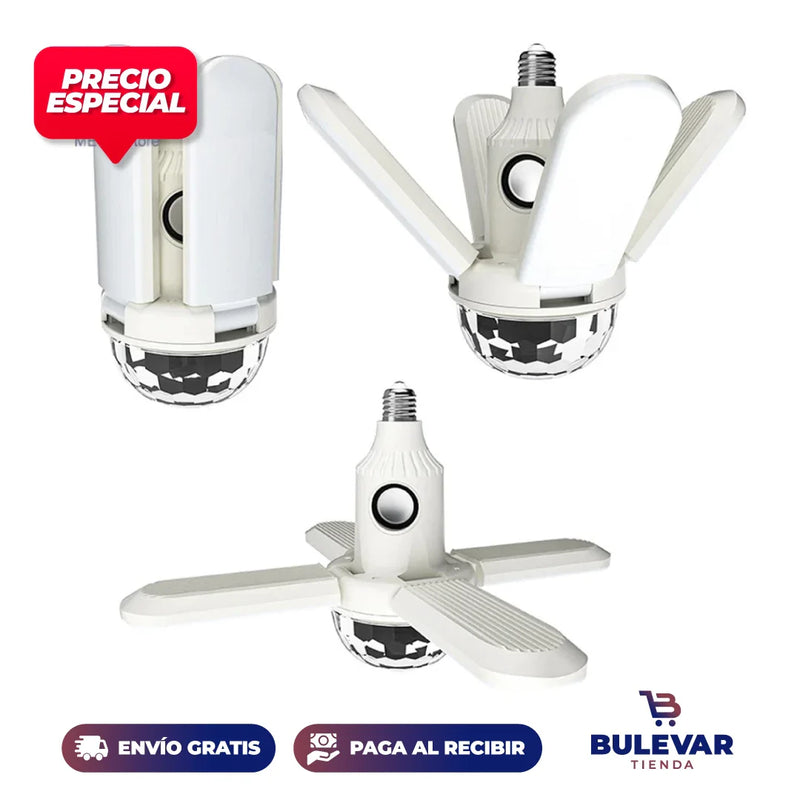 BOMBILLA LED COLORIDA Y PARLANTE BLUETOOTH