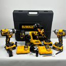 🔧 ¡Combo DeWalt LLave de Impacto,Taladro Percutor, Pulidora y Rotomartillo BRUSHLESS 68V Inalámbrico! 💛⚡