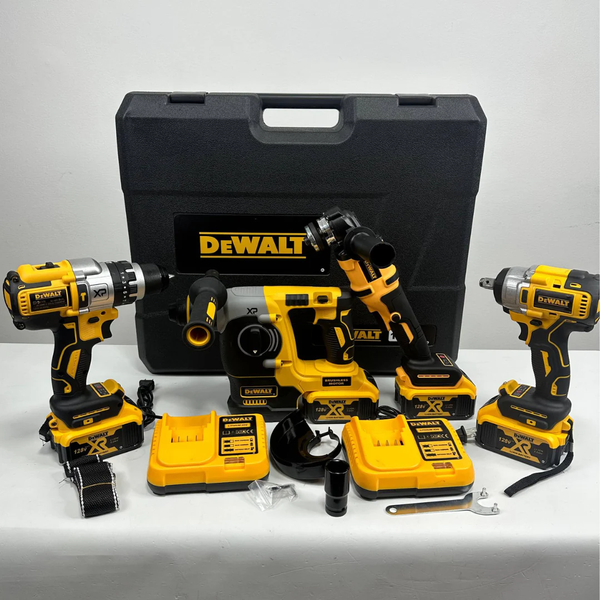 🔧 ¡Combo DeWalt LLave de Impacto,Taladro Percutor, Pulidora y Rotomartillo BRUSHLESS 68V Inalámbrico! 💛⚡
