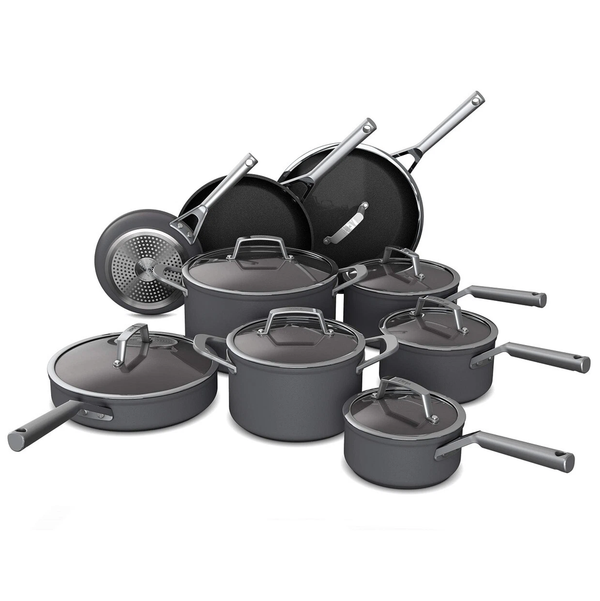 Juego de Ollas Ninja Foodi NeverStick Premium 16 Pzas Antiadherente Inducción Negra