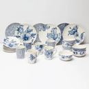 Juego de Vajilla Roberta Allen Botanical Blue 48 Piezas